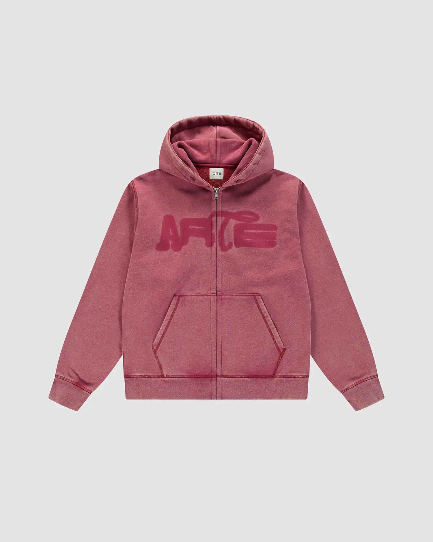 Stencil Sunfade Zip Hoodie