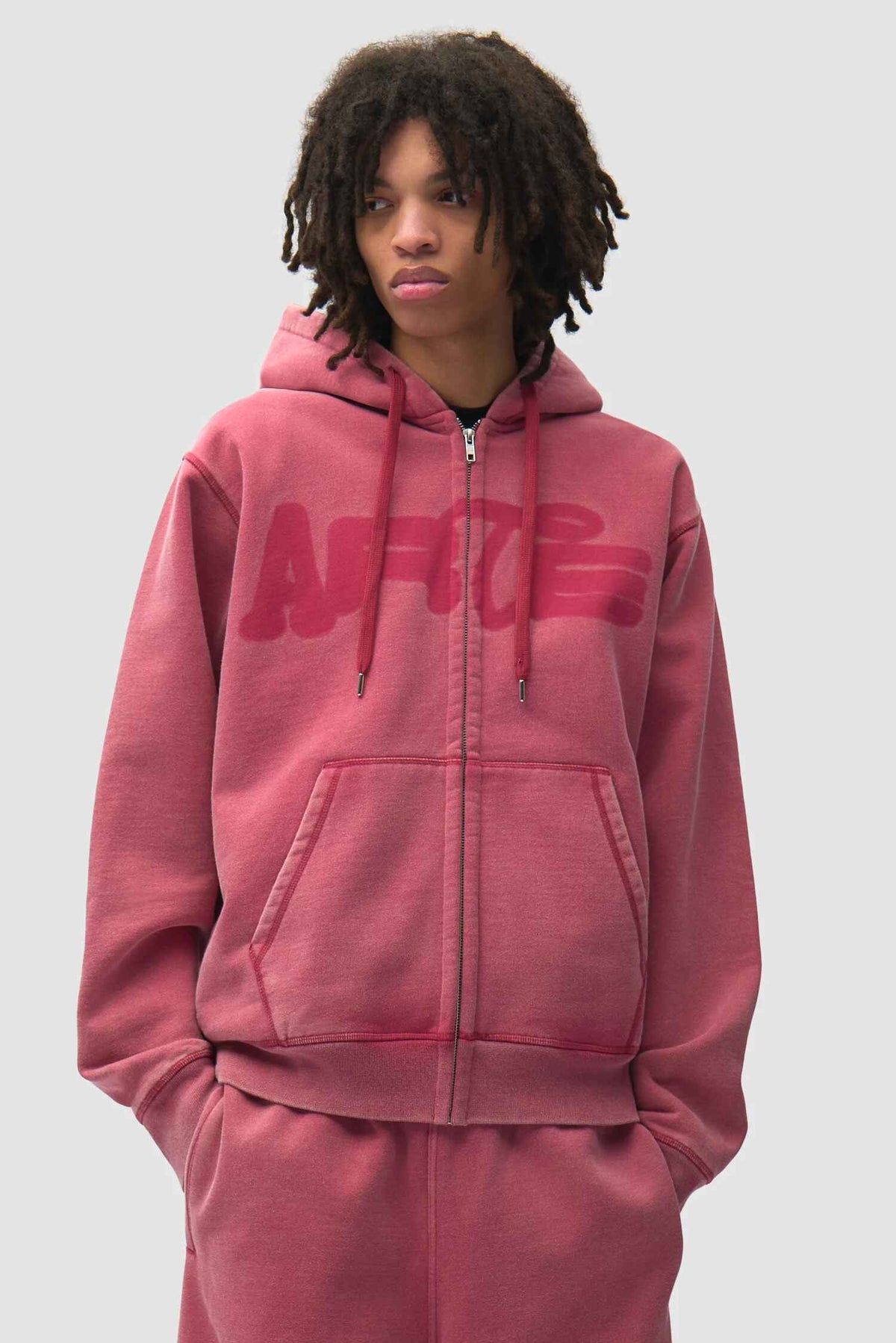 Stencil Sunfade Zip Hoodie