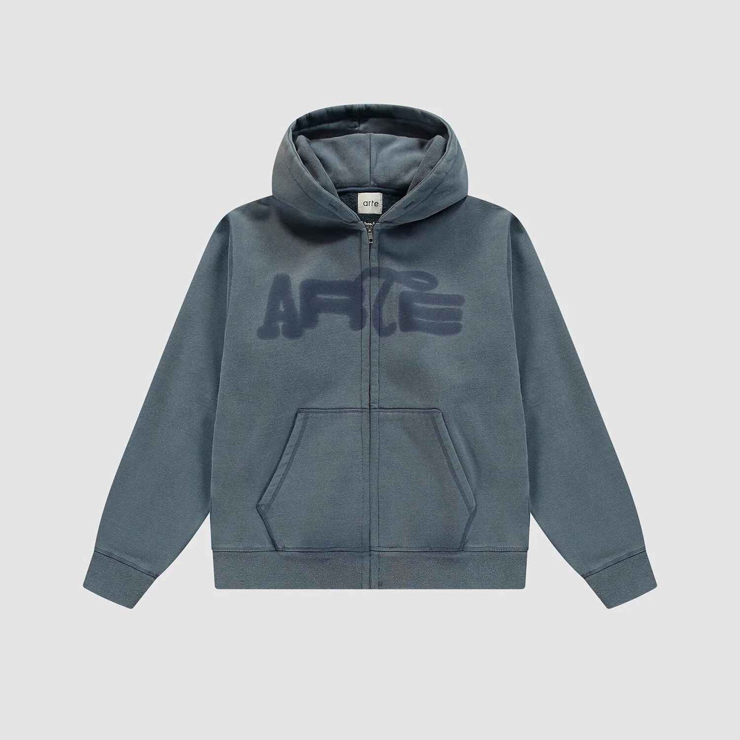 Stencil Sunfade Zip Hoodie